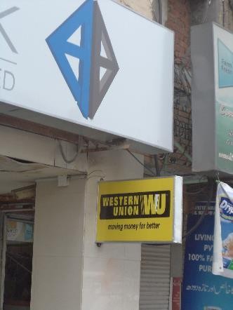 Western Union Board Night Visibility